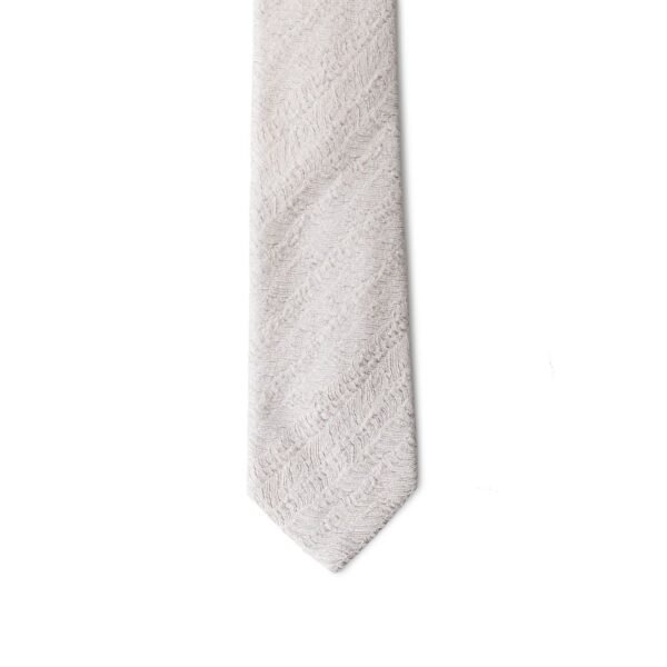 Emporio Armani Silver Silk Ties & Bowty - Image 3