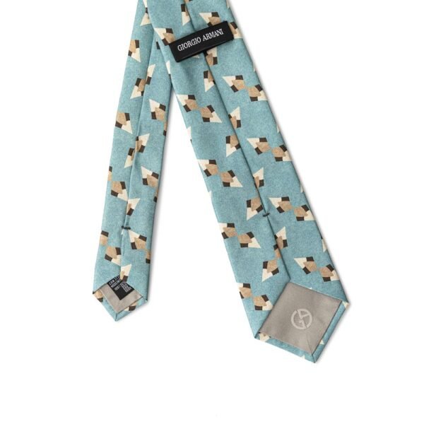 Giorgio Armani Turquoise Silk Ties & Bowty - Image 2