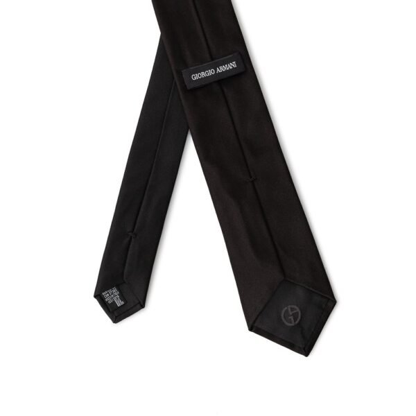 Giorgio Armani Black Silk Ties & Bowty - Image 2