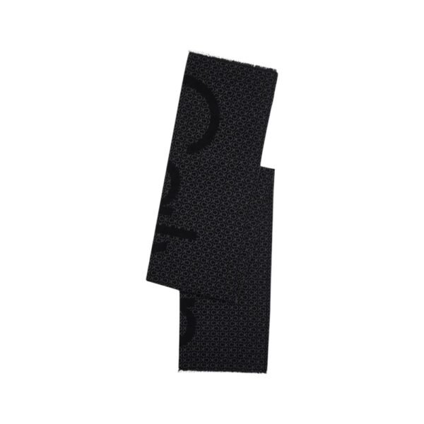 Calvin Klein Black Acrylic Scarf - Image 3