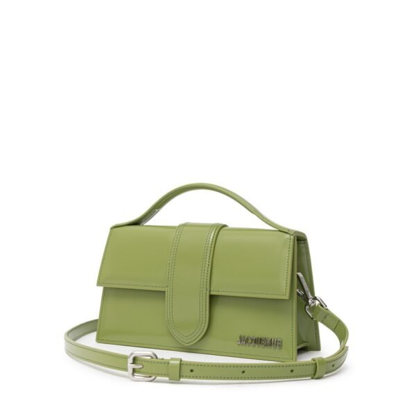 Jacquemus Green Leather Shoulder Bag - Image 3