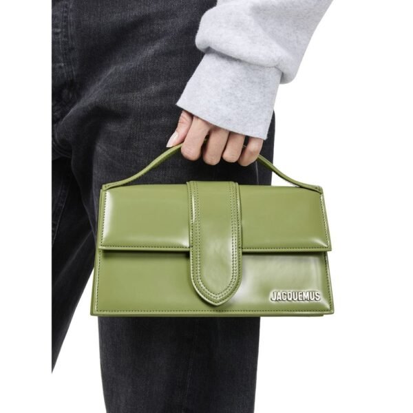 Jacquemus Green Leather Shoulder Bag - Image 6