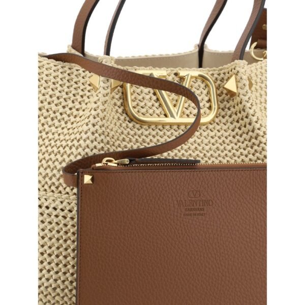 Valentino Garavani Straw Shoulder Bag - Image 4