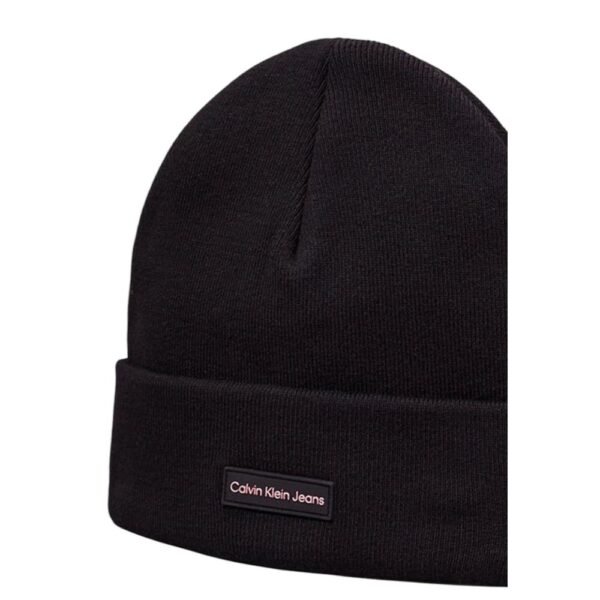 Calvin Klein Jeans Black Recycled Polyester Hat - Image 3