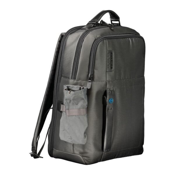 Piquadro Gray Polyester Mens Backpack - Image 3