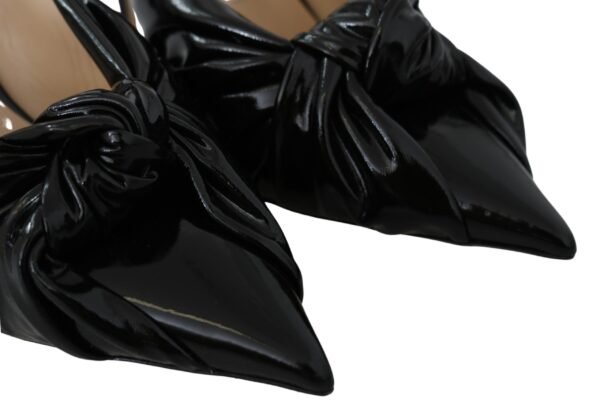 Jimmy Choo Elegant Black Leather Pointed Toe Pumps - Image 3