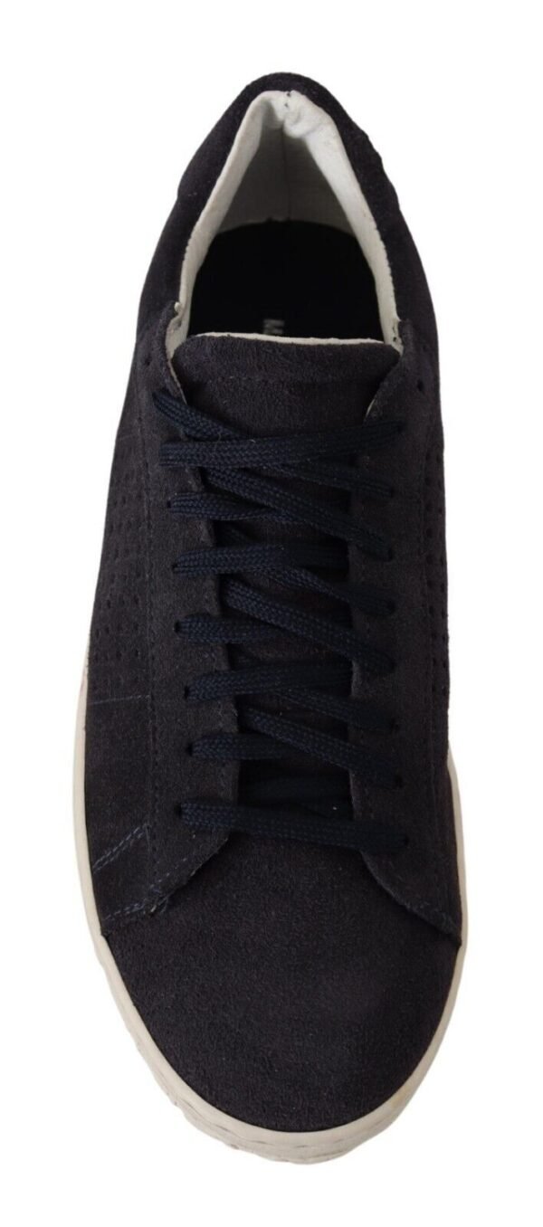 La Scarpa Italiana Elegant Suede Low Top Sneakers - Image 4