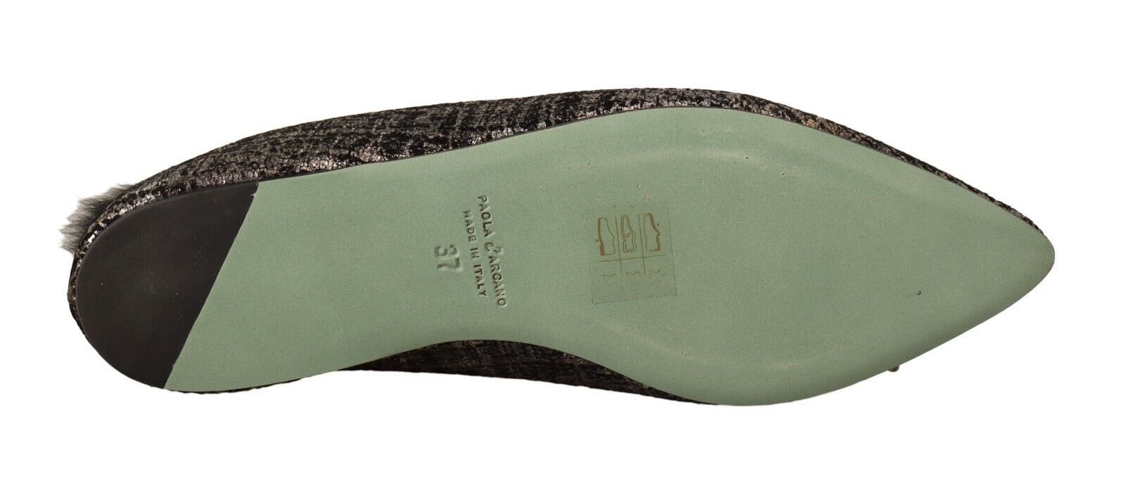 Paola D'Arcano Golden Enchantment Leather Flats - Image 6