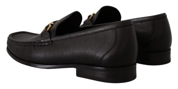 Salvatore Ferragamo Elegant Black Calf Leather Loafers - Image 5