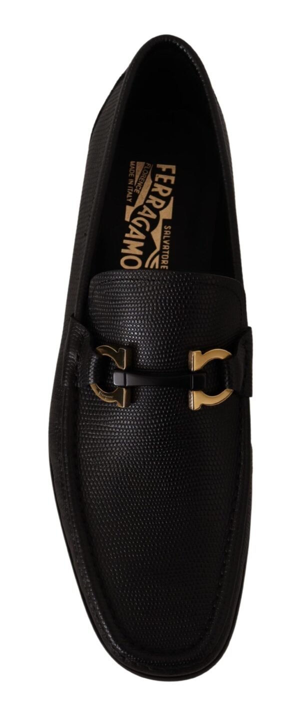 Salvatore Ferragamo Elegant Black Calf Leather Loafers - Image 7