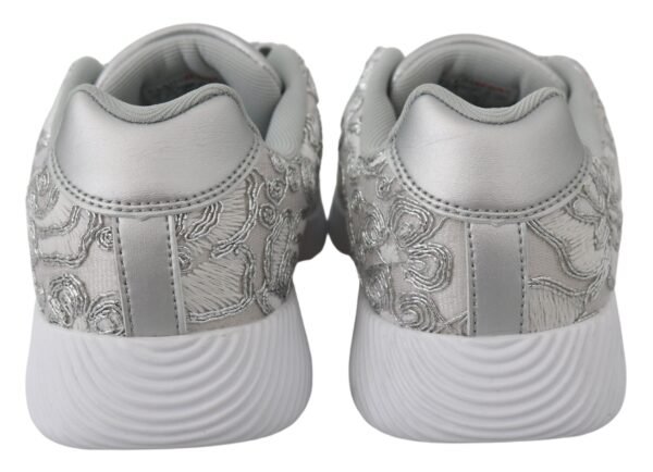 Plein Sport Silver Gleam Runner Joice Sneakers - Image 5