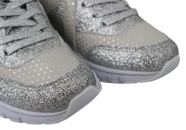 Plein Sport Chic Silver Runner Jasmines Sneakers - Image 3