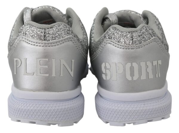 Plein Sport Chic Silver Runner Jasmines Sneakers - Image 5