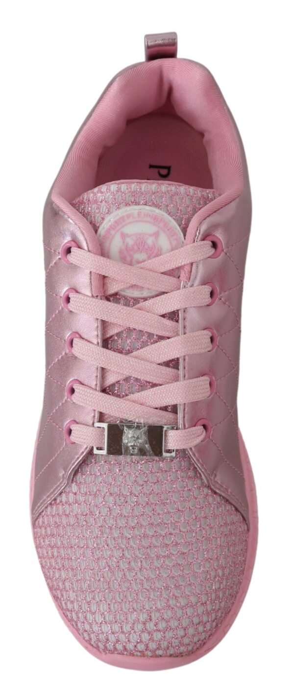 Plein Sport Chic Pink Blush Runner Gisella Sneakers - Image 4