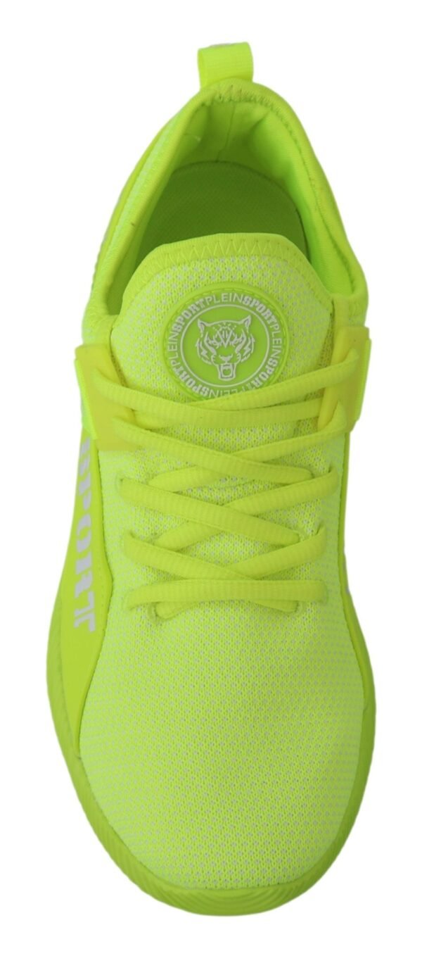 Plein Sport Electrify Your Step with Yellow Carter Sport Sneakers - Image 4