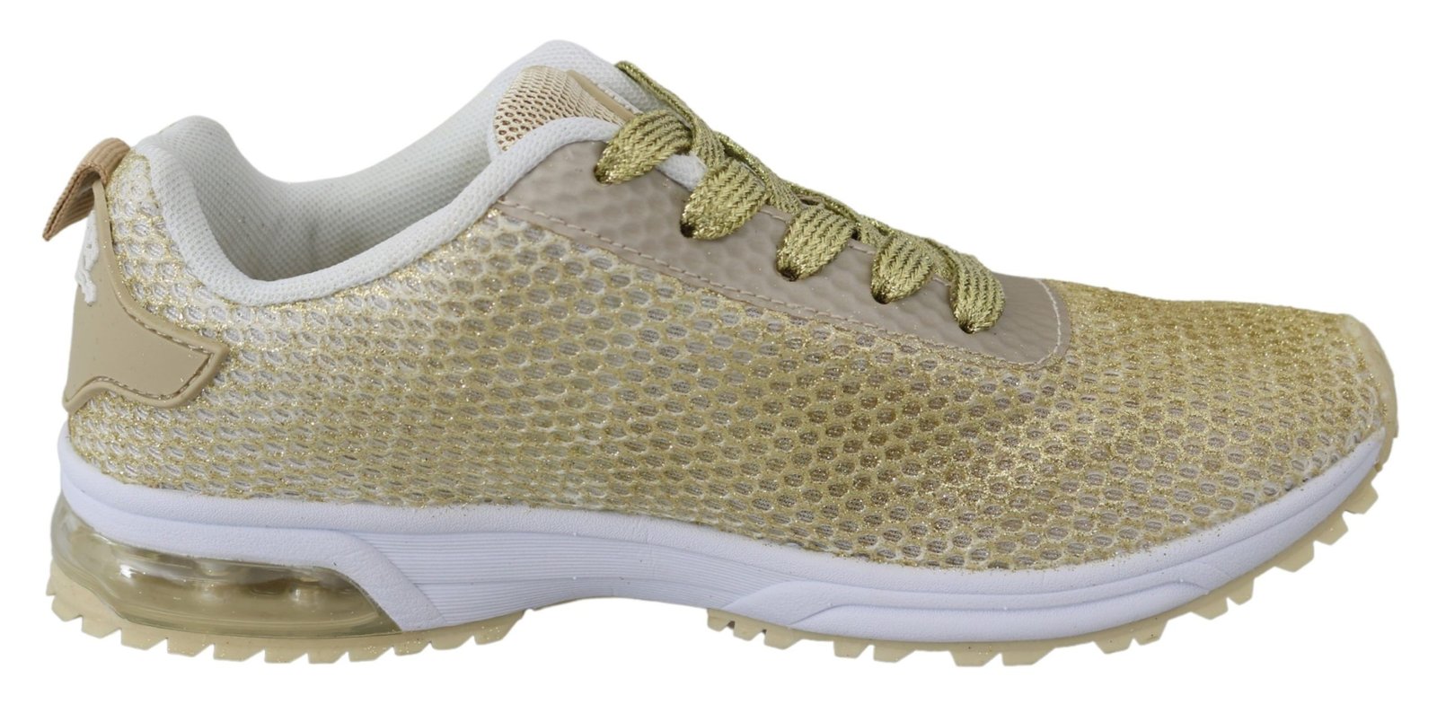 Plein Sport Exquisite Gold Polyester Sport Sneakers - Image 6