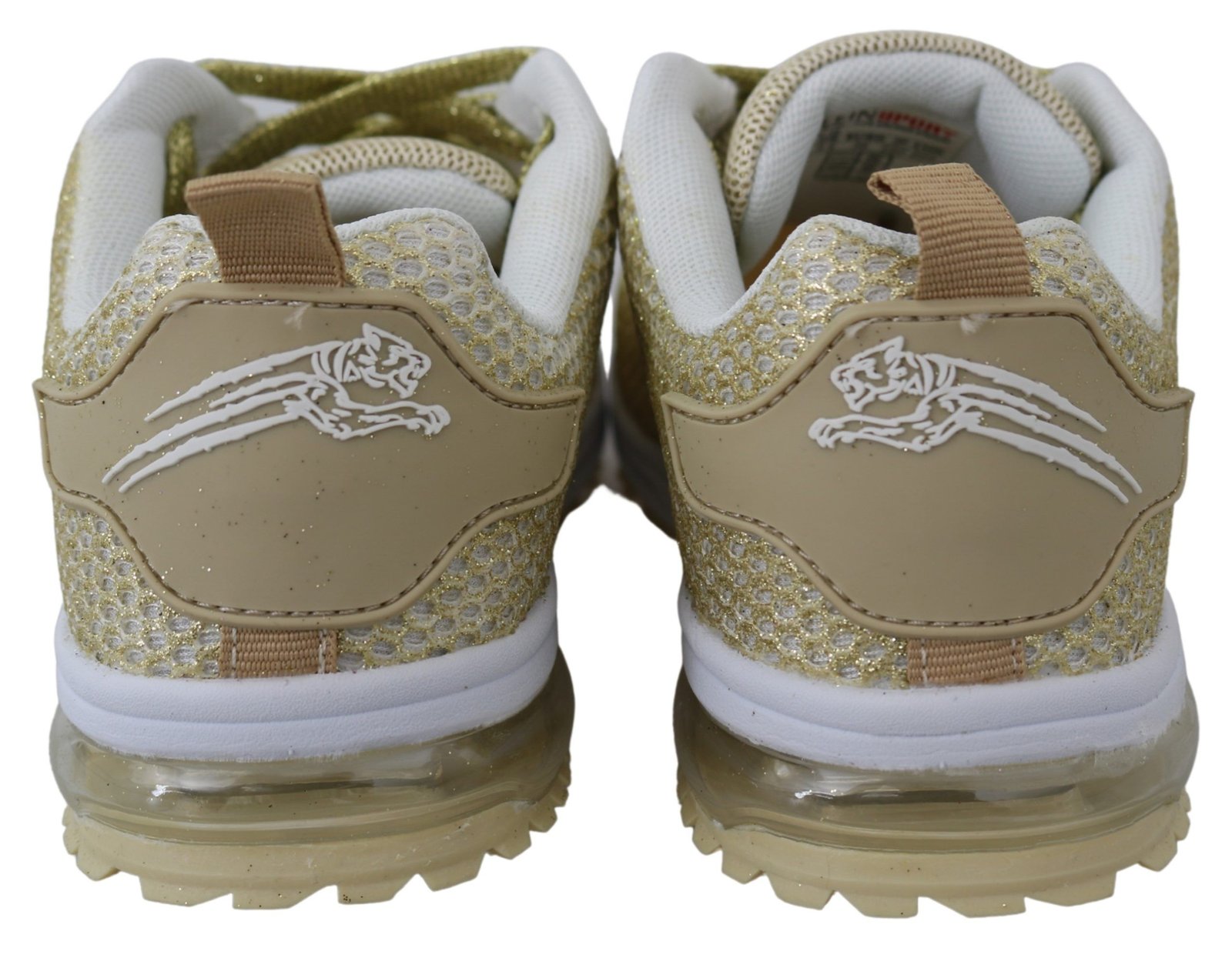Plein Sport Exquisite Gold Polyester Sport Sneakers - Image 4