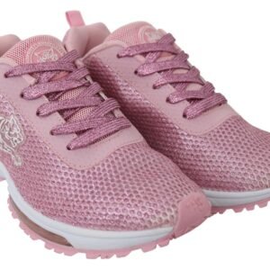 Plein Sport Chic Powder Pink High-Craft Sneakers