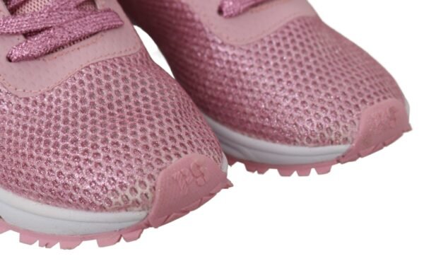 Plein Sport Chic Powder Pink High-Craft Sneakers - Image 3