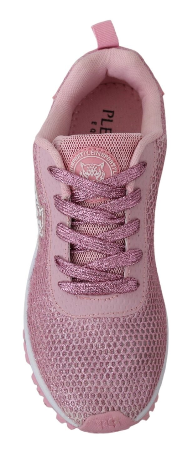 Plein Sport Chic Powder Pink High-Craft Sneakers - Image 4