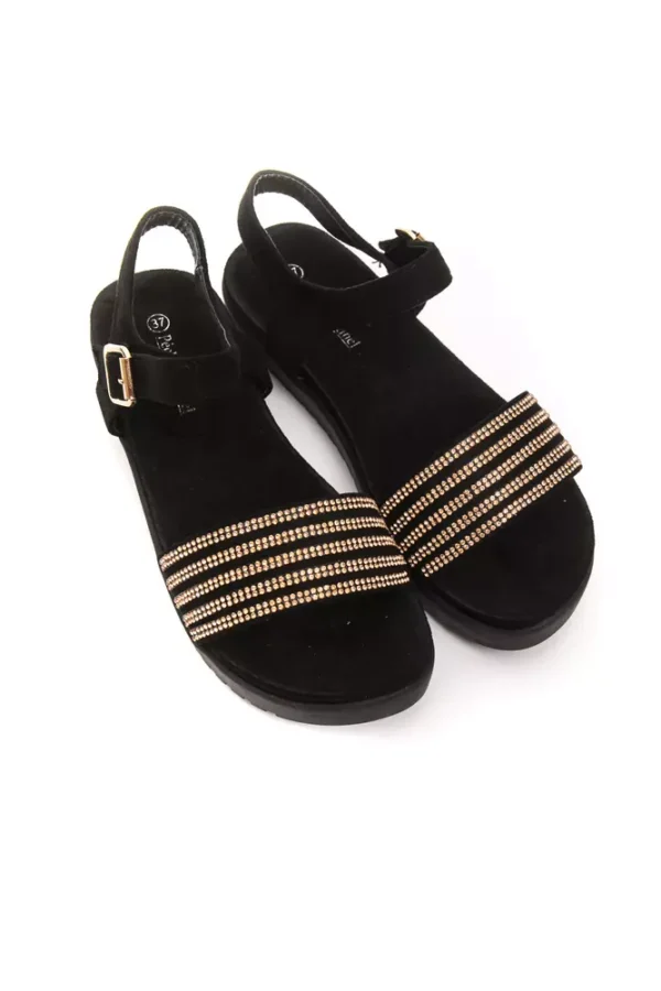 Péché Originel Gold Textile Women Sandal - Image 2