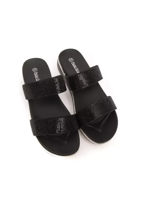 Péché Originel Black Textile Women Sandal - Image 2