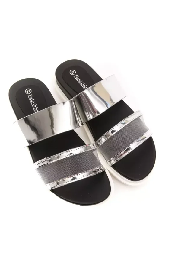 Péché Originel Silver Polyethylene Women Sandal - Image 2