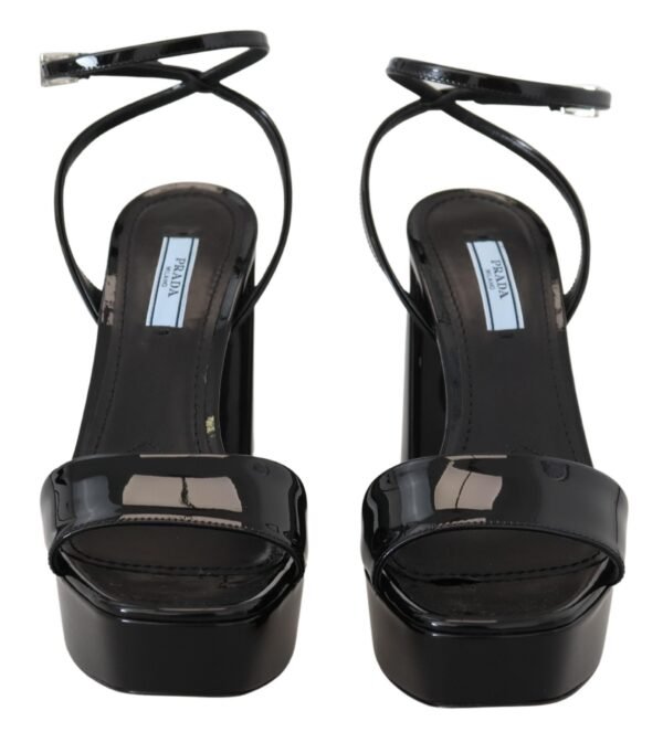 Prada Elevate Your Elegance with Glossy Black Heels - Image 4
