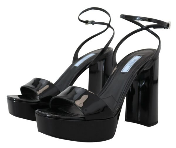Prada Elevate Your Elegance with Glossy Black Heels - Image 5