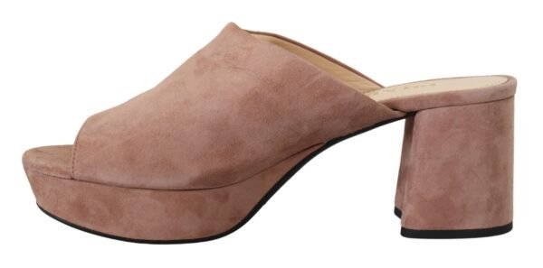 Prada Elegant Dark Rose Suede Heels - Image 5