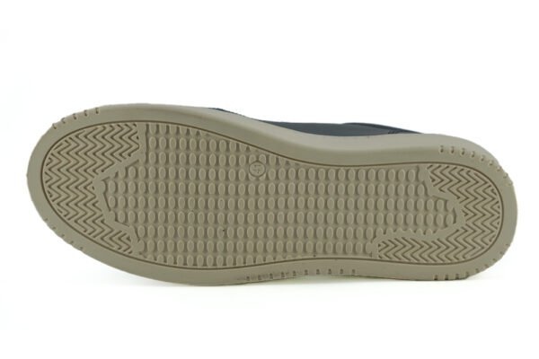 Saxone of Scotland Elegant Navy Blue Leather Sneakers - Image 4