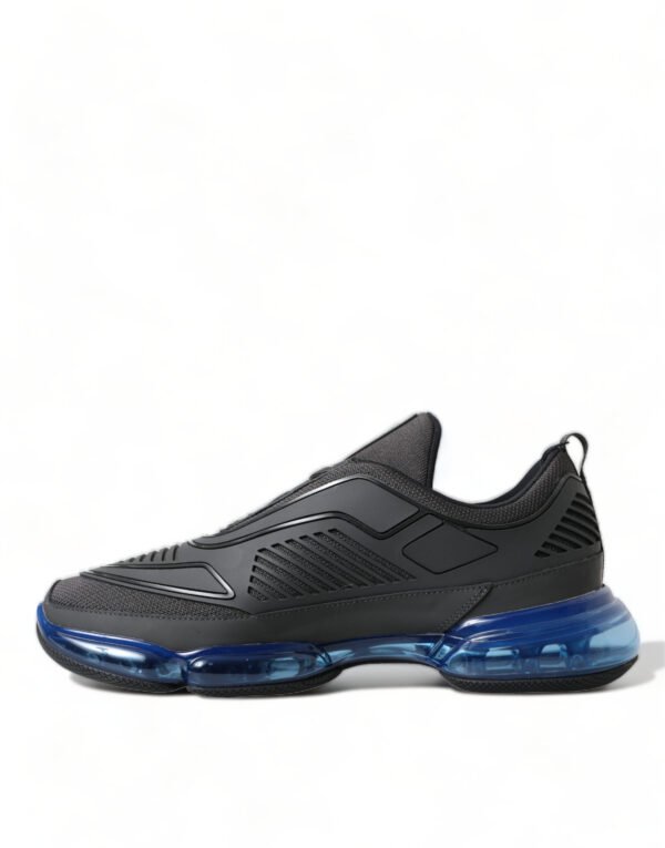 Prada Elegant Men's Black Mesh Sneakers - Image 5