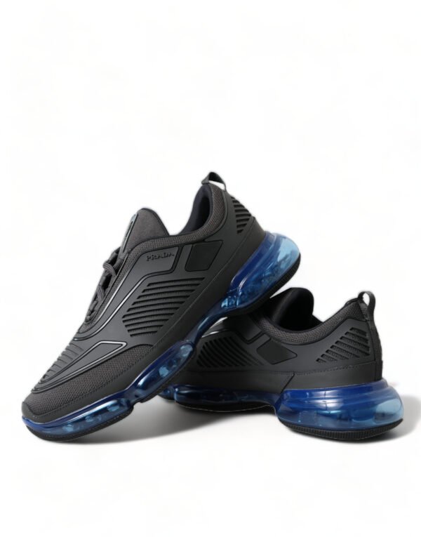 Prada Elegant Men's Black Mesh Sneakers - Image 7