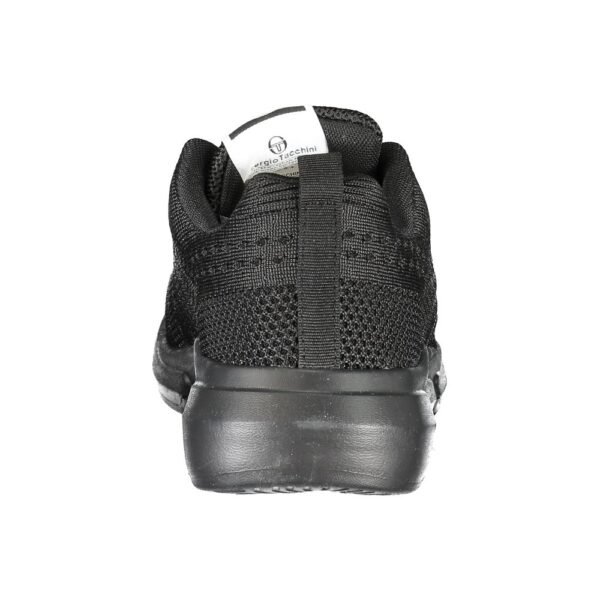 Sergio Tacchini Sleek Black Lace-up Sneakers with Contrast Detailing - Image 3