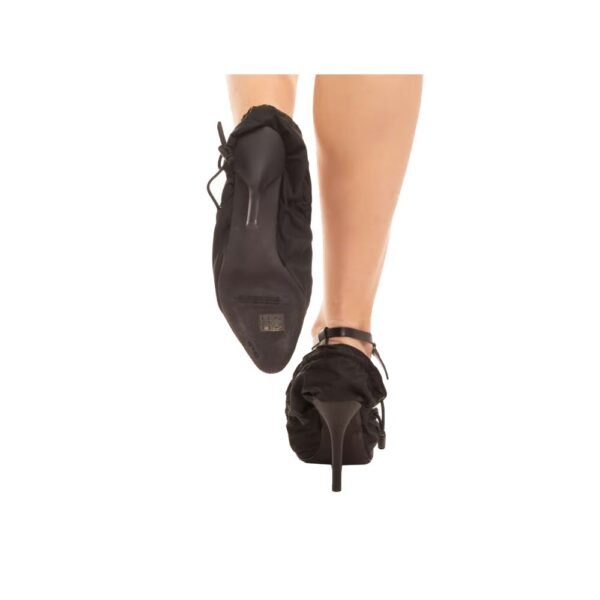 Off-White Chic Black Calfskin Pumps With Opaque Heel - Image 4