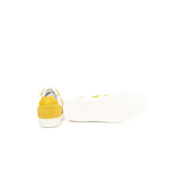 Cerruti 1881 Yellow Leather Men Sneaker - Image 4