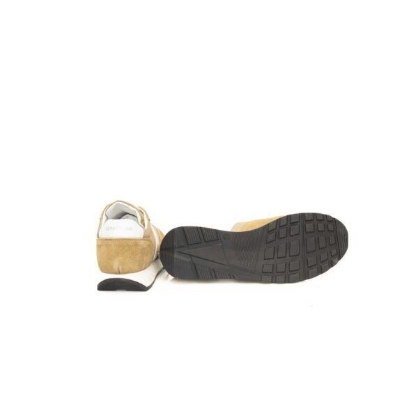 Cerruti 1881 Beige Calf Leather Men Sneaker - Image 4
