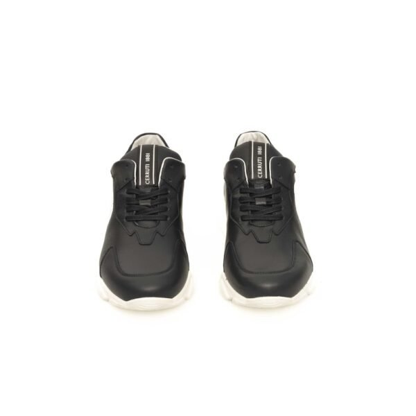 Cerruti 1881 Blue Leather Men Sneaker - Image 2