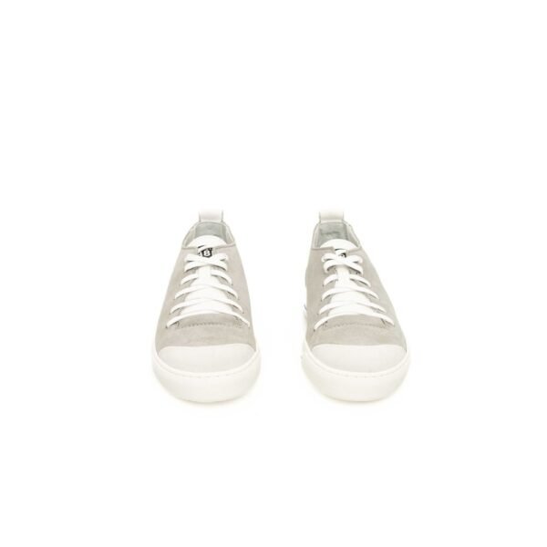 Cerruti 1881 Gray Leather Men Sneaker - Image 2