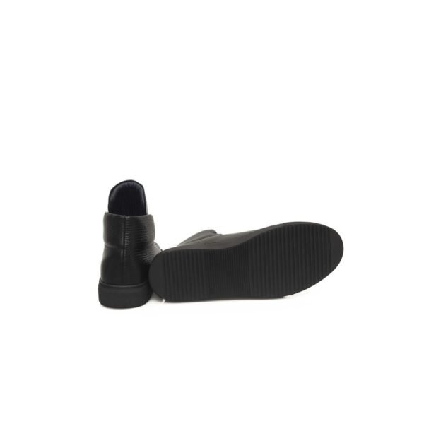 Cerruti 1881 Black Leather Men Sneaker - Image 4