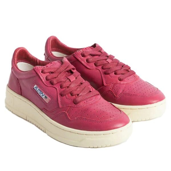 Autry Fuchsia Leather Di Capra Sneaker - Image 2