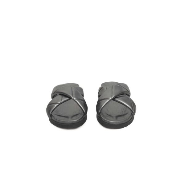 Cerruti 1881 Gray Sheepskin Women Sandal - Image 2