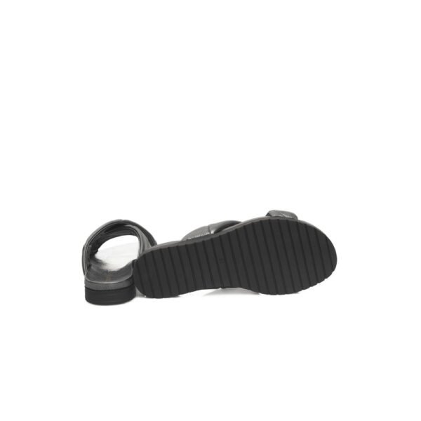 Cerruti 1881 Gray Sheepskin Women Sandal - Image 4