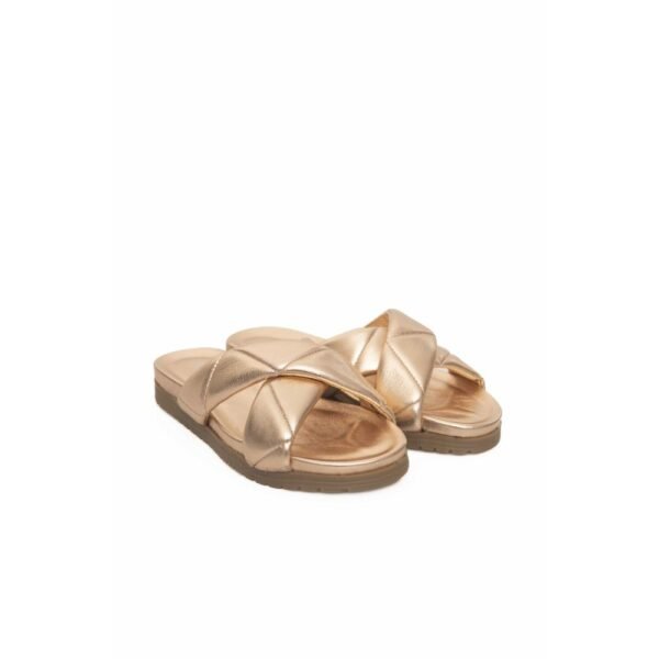 Cerruti 1881 Beige Sheepskin Women Sandal - Image 3
