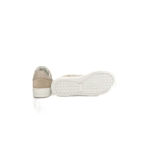 Cerruti 1881 Beige Leather Women Sneaker - Image 4