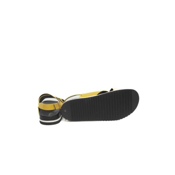 Cerruti 1881 Yellow Calf Leather Women Sandal - Image 4