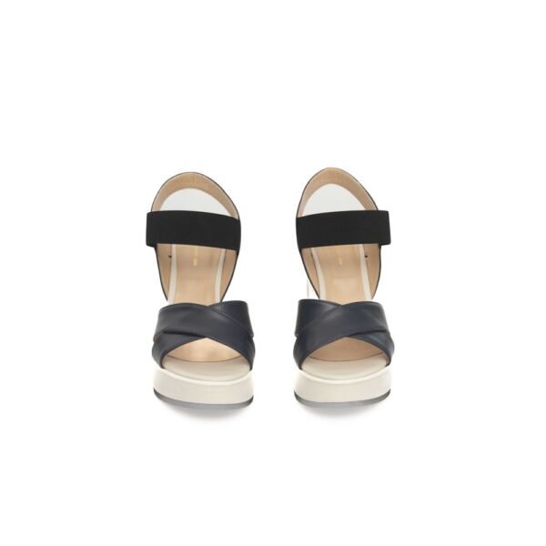 Cerruti 1881 Blue Calf Leather Women Sandal - Image 2