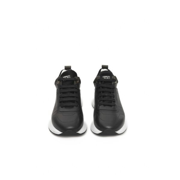 Cerruti 1881 Black Leather Women Sneaker - Image 2