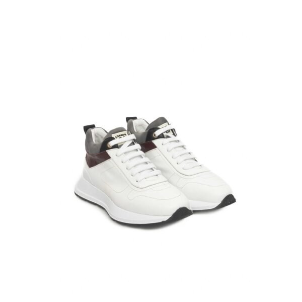Cerruti 1881 White Leather Women Sneaker - Image 3