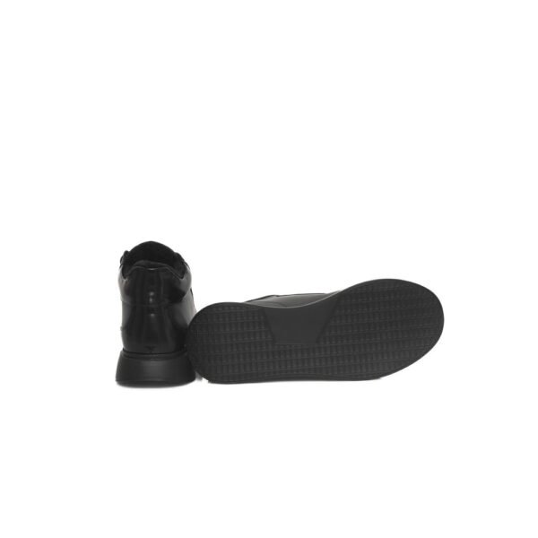 Cerruti 1881 Black Leather Women Sneaker - Image 4